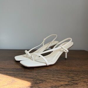 Lulu's white Strappy Heels